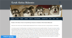Desktop Screenshot of kaviakmalamutes.com